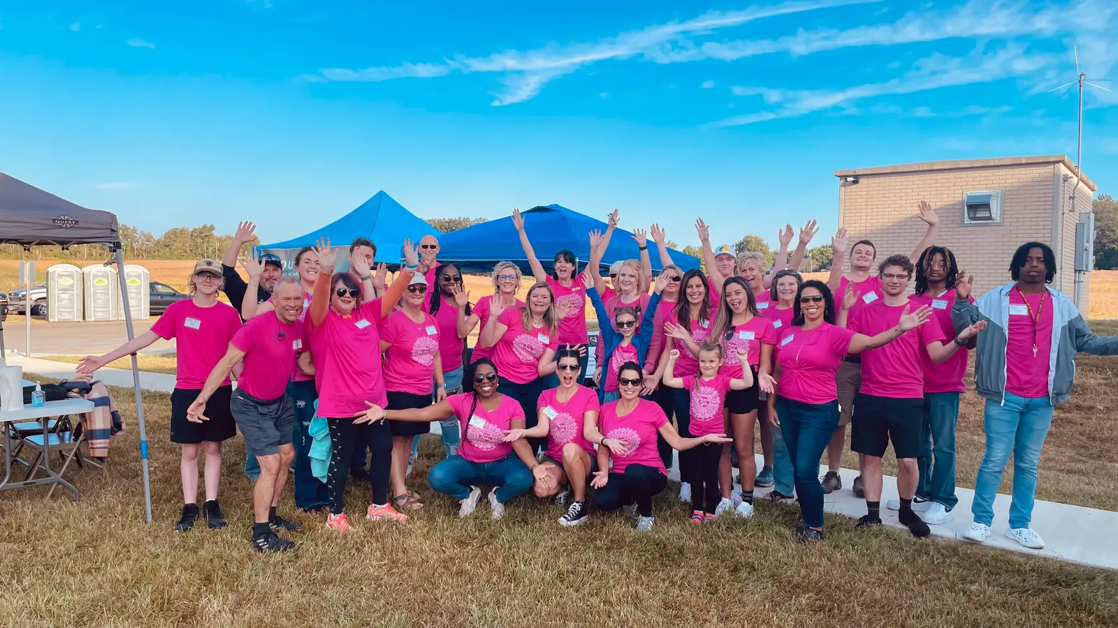 Our team of volunteers for Girls In Aviation Day 2023